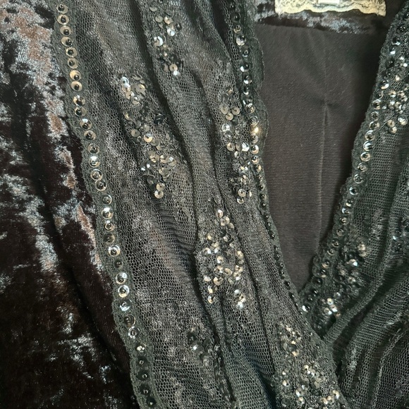 VTG GV2 Goth Lolita Jacket Sz S Crushed Velvet Vampire Punk Whimsigoth Halloween - Picture 6 of 16